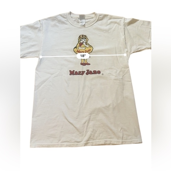 Vintage T-Shirt Mary Jane Candy Necco Mens M 100% Cotton White - Picture 7 of 8